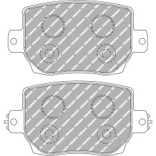 Plăcuțe de frână FERODO DS2500 FRP3162H - F-RP3162H - FRP3162H - 3666618076058